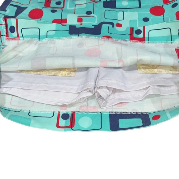 Loudmouth Ladies Golf Skort 8 Track‎ Print Size 6 - Picture 5 of 11